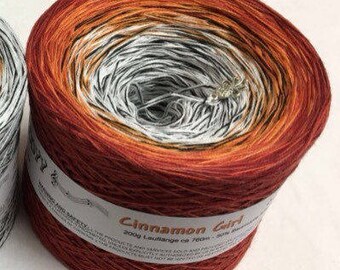 Cinnamon Girl - IN STOCK - 4 Ply 1038yds - Gradient Yarn - Wolltraum - Ombré Yarn - Fingering Weight - Burnt Orange Yarn - Fine Yarn