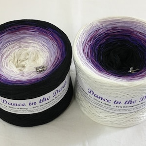 Dance in the Dark - Wolltraum Gradient Yarn - Cotton Acrylic Blend Yarn - Crochet yarn - Knitting yarn - Purple Yarn - Fingering yarn