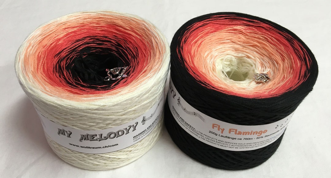 Fly Flamingo - 4 Ply Yarn - Gradient Yarn - Cotton Acrylic Yarn - My ...