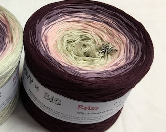 Relax - Variegated Yarn - Cotton Acrylic Yarn - My Melodyy by Wolltraum - Yarn Gradient - Purple Cotton Yarn - Beige Yarn - Pink Yarn