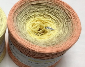 Heisser Sand - Coral Yarn - Gradient Yarn - Fingering Yarn - Color Changing Yarn - Ombre Yarn - Hand Tied Yarn - Wolltraum Yarn