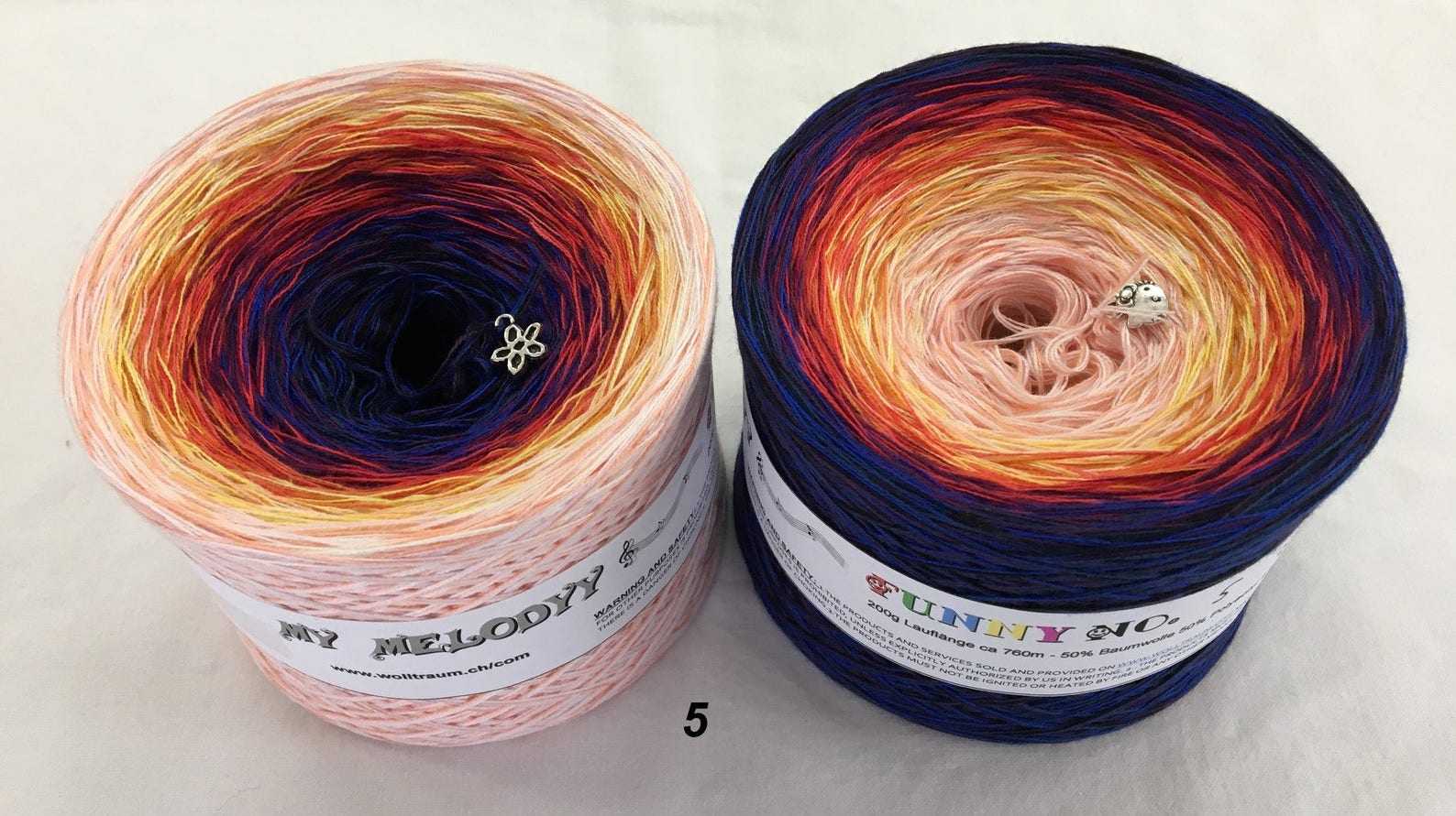 Funny 5 Specialty Yarn Gradient Yarn Crochet Yarn Etsy