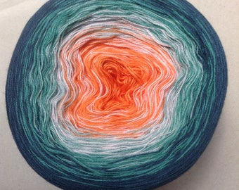 Pumpkin Patch - Custom Color Yarn - Purple Yarn - Cotton Yarn - Acrylic Yarn - Ombré Yarn - Wolltraum Yarn - Fingering Yarn - Fall Yarn