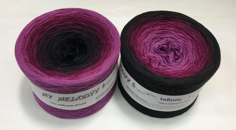 Yarn Gift Infinity Wolltraum Yarn Yarn Soft Yarn Gradient Yarn Purple Yarn Gift Ombre Yarn Glitter Yarn 3 Ply Yarn