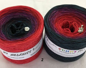 Funny 2 - Specialty Yarn - Gradient Yarn - Crochet Yarn - Knitting Yarn - Wolltraum Yarn - Ombre Yarn - Cotton Acrylic Yarn