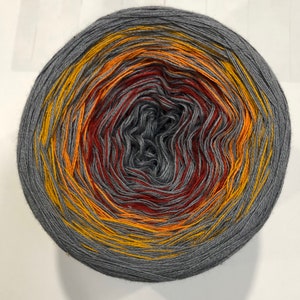 Gone Viral - Custom Yarn - Wolltraum Yarn - Gradient Yarn - Charity Yarn - Yarn - Ombre Yarn - Grey Gradient Yarn - Customized Yarn