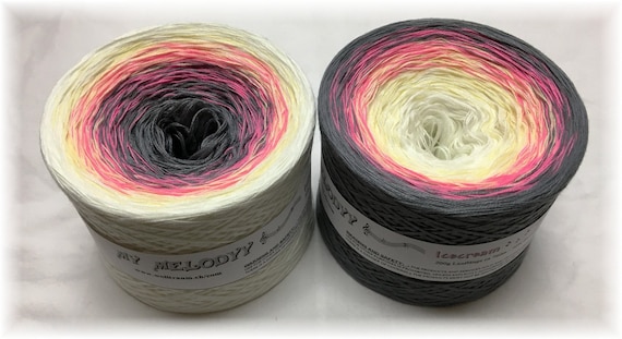 Ice Cream - Yellow Gradient Yarn - Crochet Yarn - Knitting Yarn - Melodyy by Wolltraum - Color Changing Yarn - Ombre Yarn - Crochet Supplies
