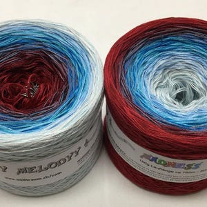 Madness #5 - 3ply yarn - Lace Weight Yarn - Unique Yarn - Cotton Yarn - Acrylic Yarn - Crazy Yarn - Gradient Yarn - Wolltraum - Crazy String