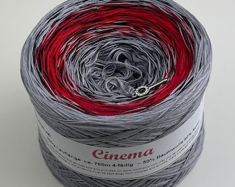 Cinema - Ombre Yarn - Cotton Mix Yarn - Crochet Yarn - Wolltraum Yarn - Gradient Yarn - Knitting Yarn -Crochet Yarn - 4ply Yarn