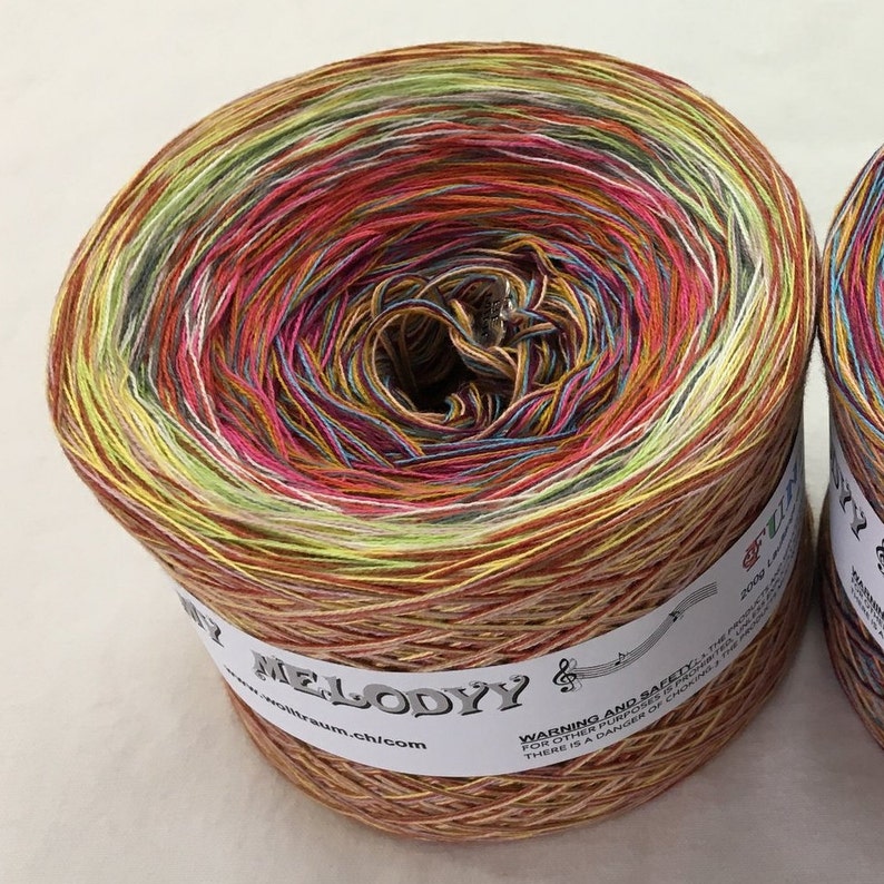 Funny 17 Mixed Color Yarn Variegated Yarn 15 colored Etsy