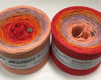 Macarena - 3 Ply Yarn - Gradient Yarn - Crochet Yarn - Knitting Yarn - Melodyy by Wolltraum - Ombré Yarn - Clothing Yarn - Light Fingering