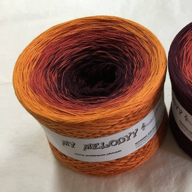 Sun of Jamaica Sunset Gradient Yarn Cotton Acrylic Yarn Etsy