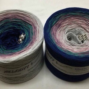 Music - 4 Ply - Gradient Yarn - Crochet Yarn - Knitting Yarn - Melodyy by Wolltraum -  Ombré Yarn - Color Changing Yarn - Midnight Blue Yarn