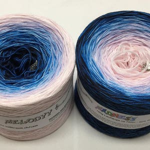 Madness Collection #10 - Crazy Yarn - Wolltraum Yarn - Cotton Yarn - Acrylic Yarn - Gradient Yarn - Thread Yarn - 3 Ply Yarn - Unique Yarn