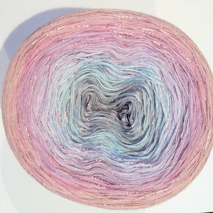 Winter Twilight - Custom Color Yarn - Glitter Yarn -  Cotton Yarn - Acrylic Yarn - Ombré Yarn - Wolltraum Yarn - Fingering Yarn - Wolltraum