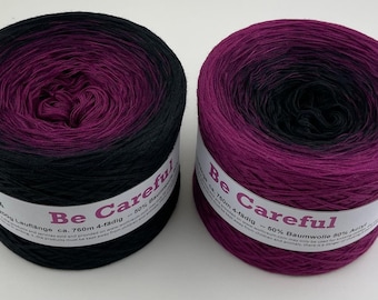 Be Careful - 4 Ply - Purple Gradient Yarn - Crochet Yarn - Knitting Yarn - Melodyy by Wolltraum -  Ombré Yarn - Color Changing Yarn