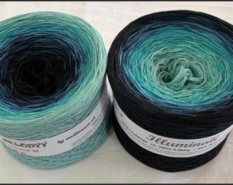 Illuminati - 4 Ply - Gradient Yarn - Cotton Acrylic Yarn - My Melodyy by Wolltraum - Color Changing Yarn - Ombre Yarn - Fingering Yarn