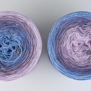 Iris - Pink Violet and Blue Yarn - Springtime Yarn - Crochet Yarn - Knitting Yarn - Wolltraum Yarn - Ombré Yarn - Gradient Yarn