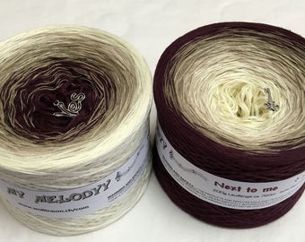 Next To Me - 4 Ply - Crochet Yarn - Knitting Yarn - Melodyy by Wolltraum - Ombré Yarn - Gradient Yarn - Fingering Weight - Purple Yarn