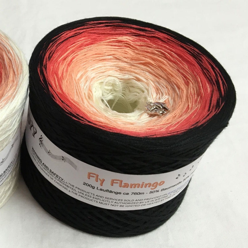 Fly Flamingo - 4 Ply Yarn - Gradient Yarn - Cotton Acrylic Yarn - My ...