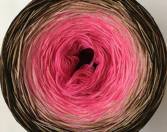 Backyard Finch - Funny Style Yarn - Gradient Yarn - Crochet Yarn - Knitting Yarn - Wolltraum Yarn - Pink and Brown Yarn - Crazy Yarn