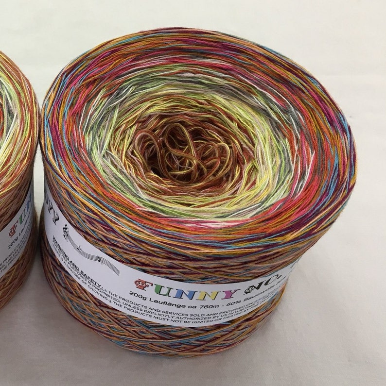 Funny 17 Mixed Color Yarn Variegated Yarn 15 colored Etsy