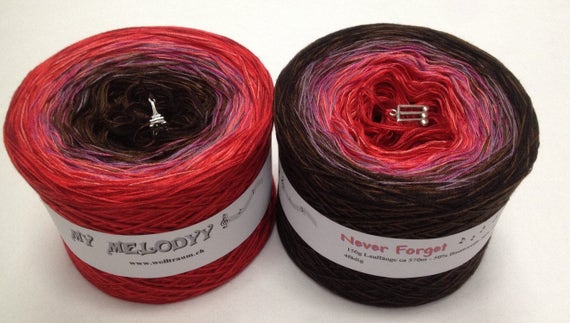 Never Forget 4 Ply Gradient Yarn Cotton Acrylic Yarn My Melodyy by