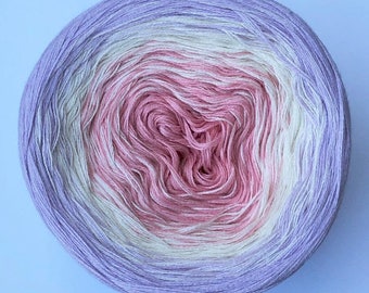 Elegant - Lavender to Pink Gradient - Spring Yarn - Glitter Gradient Yarn - Cotton Blend Yarn - My Melodyy by Wolltraum - Sparkly Yarn