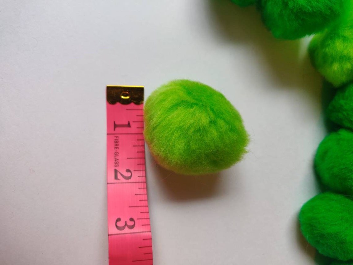 Vintage Green PomPoms Fluffy Pompoms Retro Pom Poms Vintage Etsy