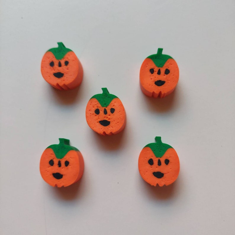 Halloween Erasers Lot of 5 Erasers Trick or Treat Ideas Etsy