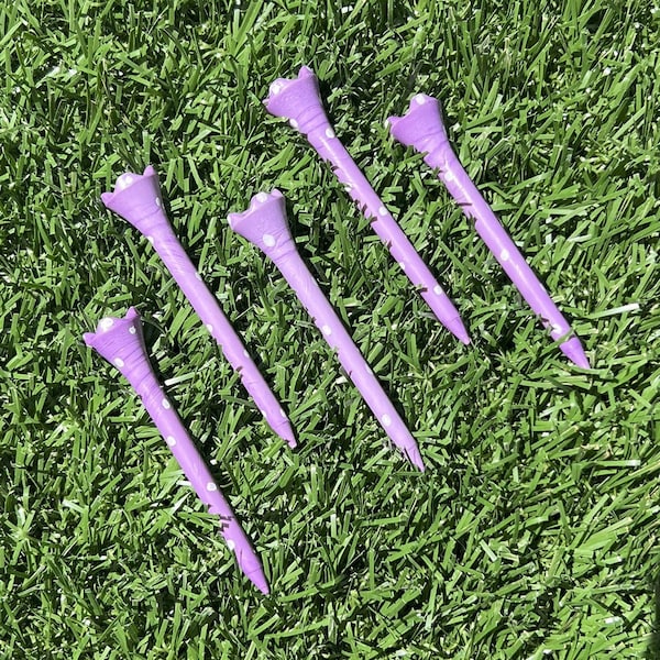 Golf Tees-Lavender Golf Tees-Ladies golf Tees-Whimsical Custom Golf Tees- Custom made golf tees-Golf gifts for women