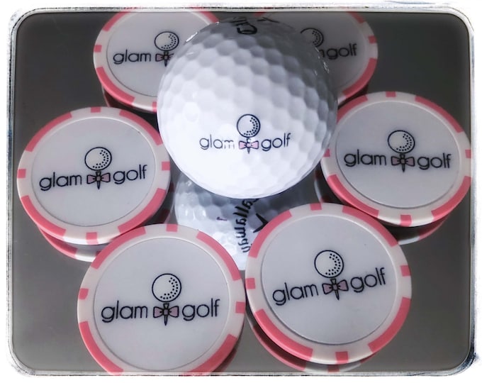 Golf Markers- Poker Chip Golf Markers-Ladies fun poker golf ball marker-Golf Gifts for Women-Ladies Golf Gifts-Ladies tournament golf gifts