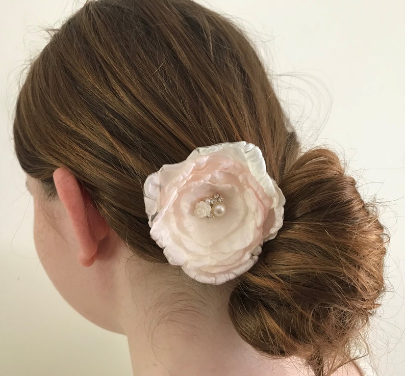 Single White Bridal Flower Single Handmade Romantic Ivory Etsy