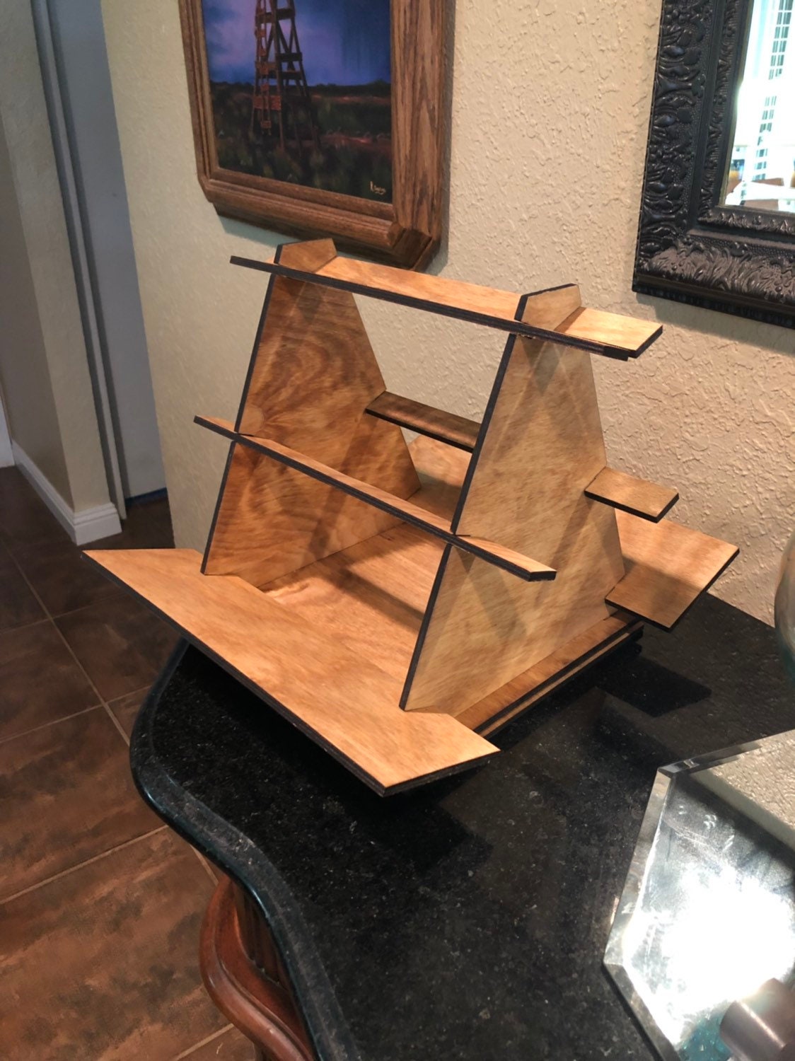 Double sided rotating book stand Large books Etsy