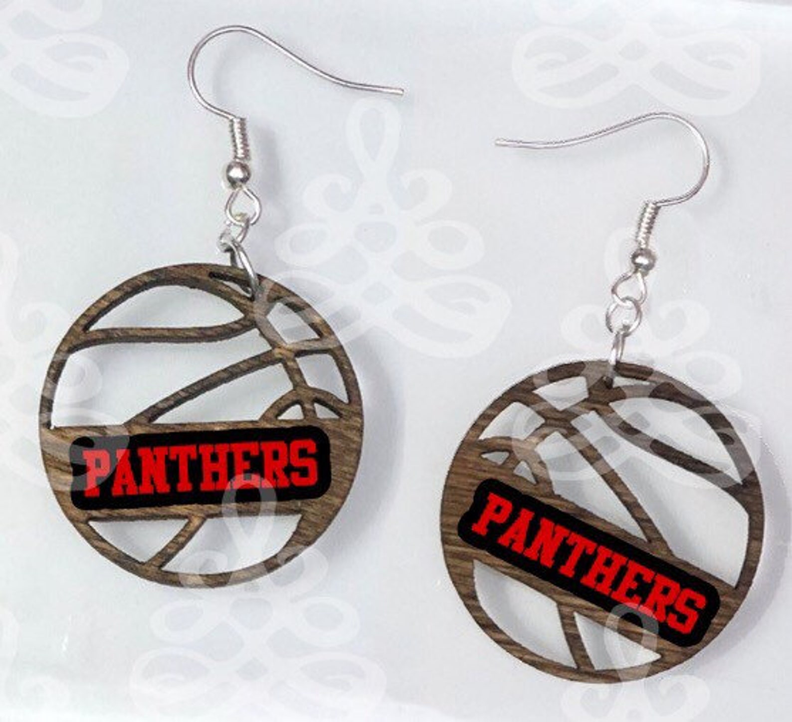 Wooden Basketball Earrings CUSTOMIZABLE Etsy
