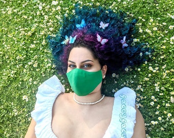 Cotton Green Face Mask