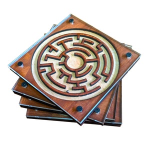 Maze Puzzle Coaster Set