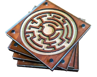 Maze Puzzle Coaster Set