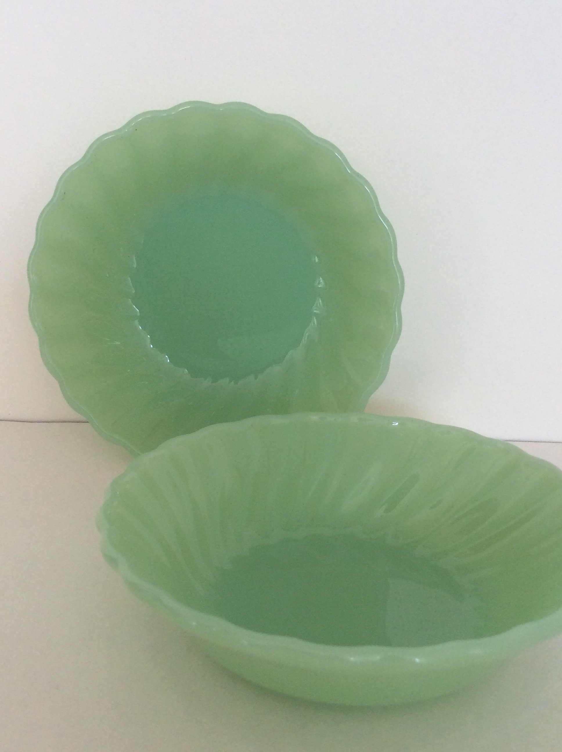 Anchor Hocking Fire King Glassware Jadeite Glass Desert Etsy