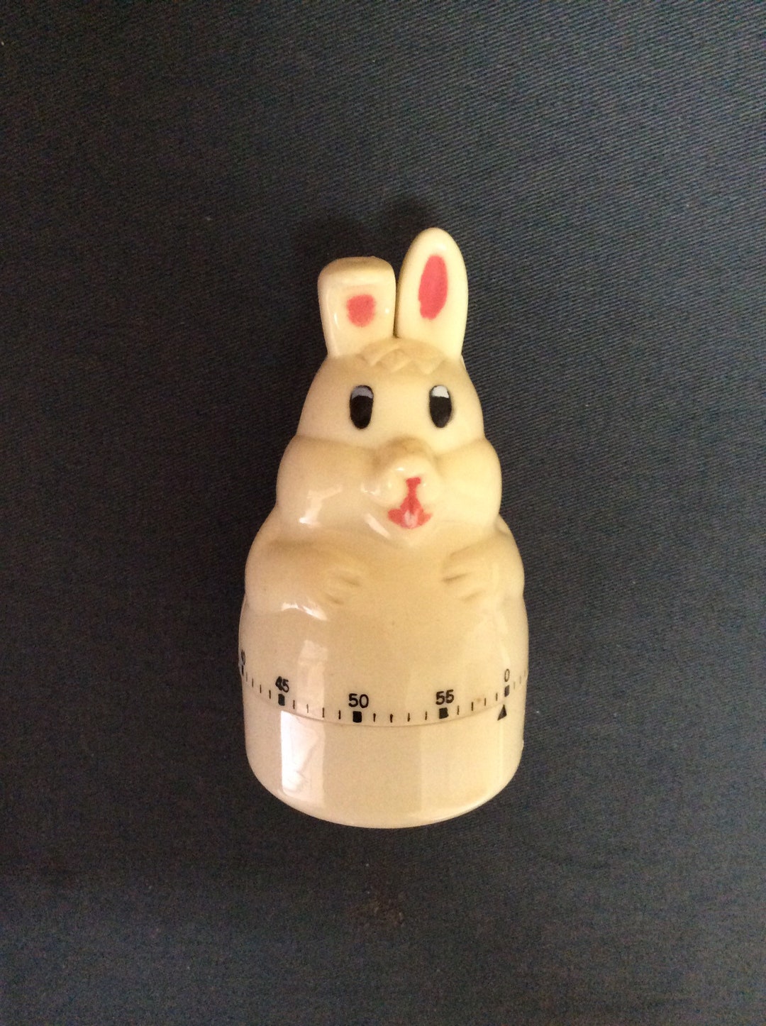 Vintage and Fanny White and Rose Rabbit Kitchen Timer. Kitchen Egg ...