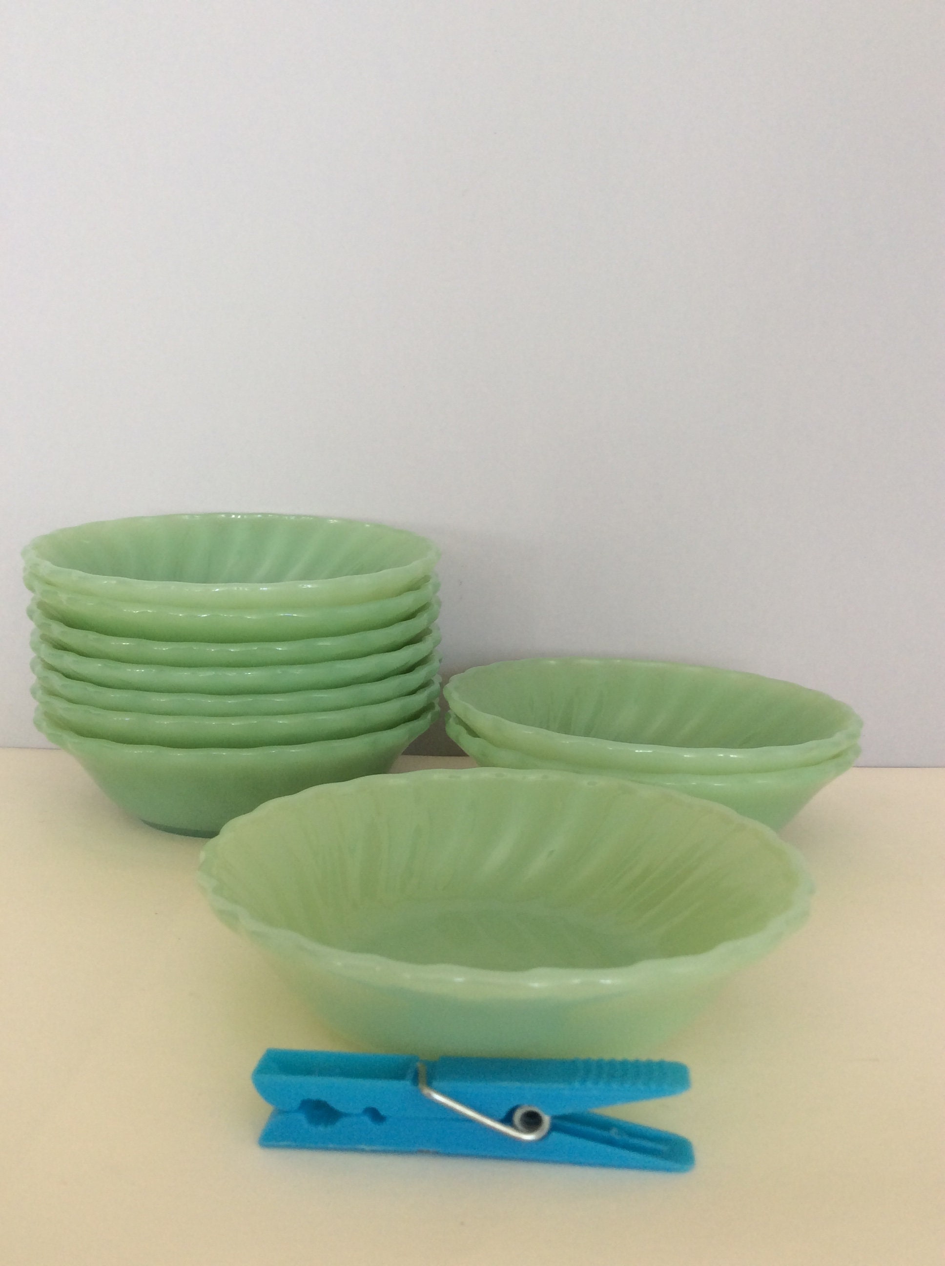 Anchor Hocking Fire King Glassware Jadeite Glass Desert Etsy