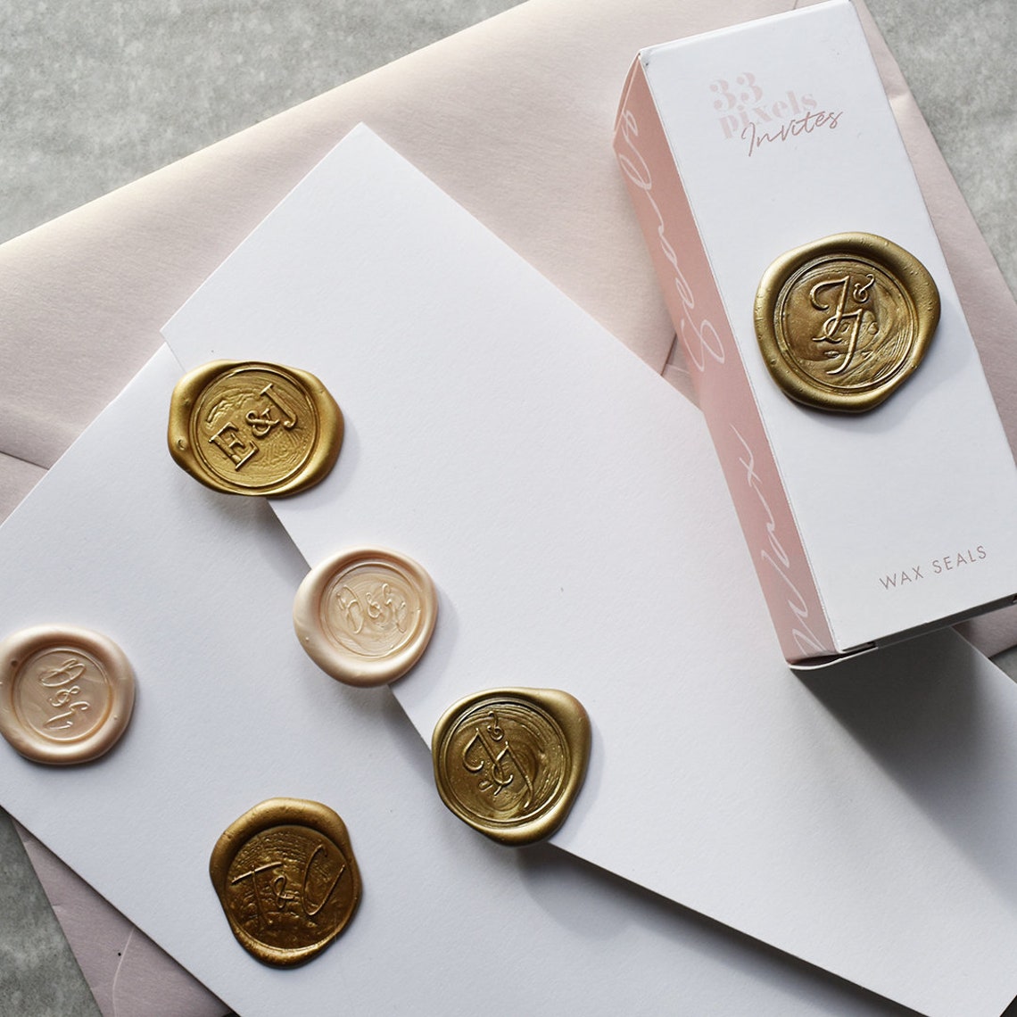 Personalised Wax Seal Stamp Self Adhesive Wax Seal Peel n Etsy