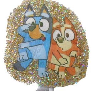glitter badge bluey charm crocodile clip retractable free id wallet handmade awareness bus pass document holder office hospital student UK
