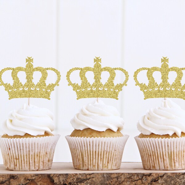 Crown Cupcake Topper Etsy