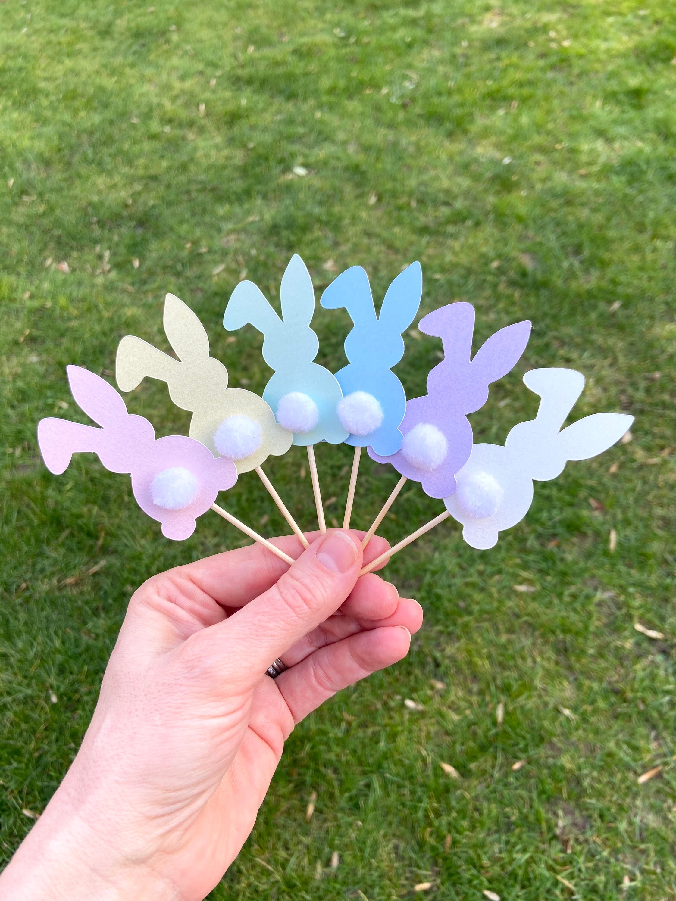 Bunny Toppers Bunny Cupcake Toppers Easter Toppers Easter Etsy UK