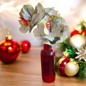 Der Grinch Buchillustrationen Rosen, Grinch Blumen, Weihnachtsblumen, der Grinch, Dr. Seuss, einzigartiges Dekor, einzigartige Geschenke, für immer Blumen