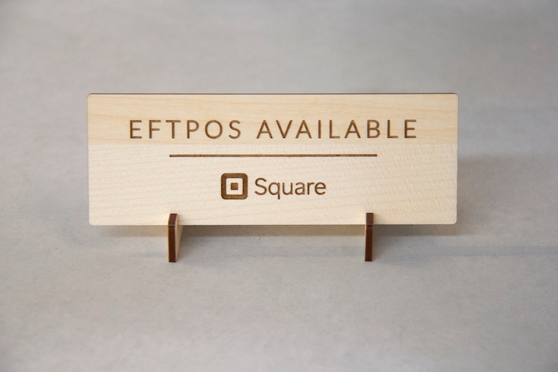 Eftpos Available Display Sign Square Payment Sign Laser Etsy