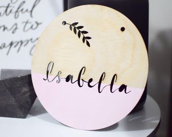 customised and personalised wooden name plaque with etsy