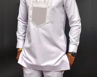 Vêtements traditionnels africains pour hommes / Vêtements ethniques pour hommes / Costume Dashiki 2 pièces