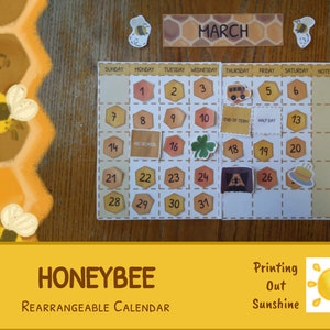 Honeybee Classroom Calendar